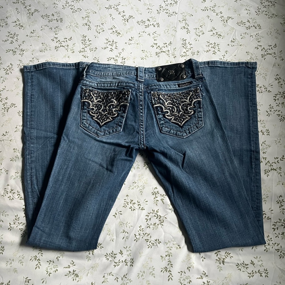 Miss me Embellished Blue Jeans